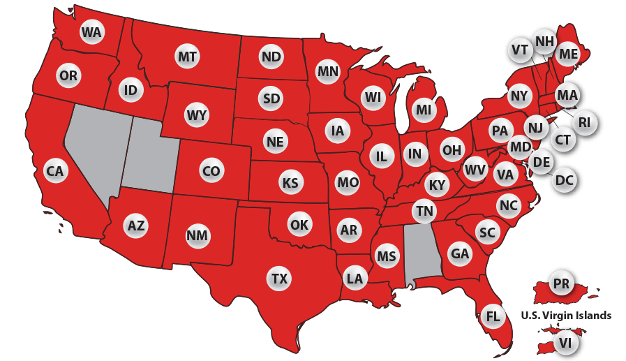 Texas Powerball States